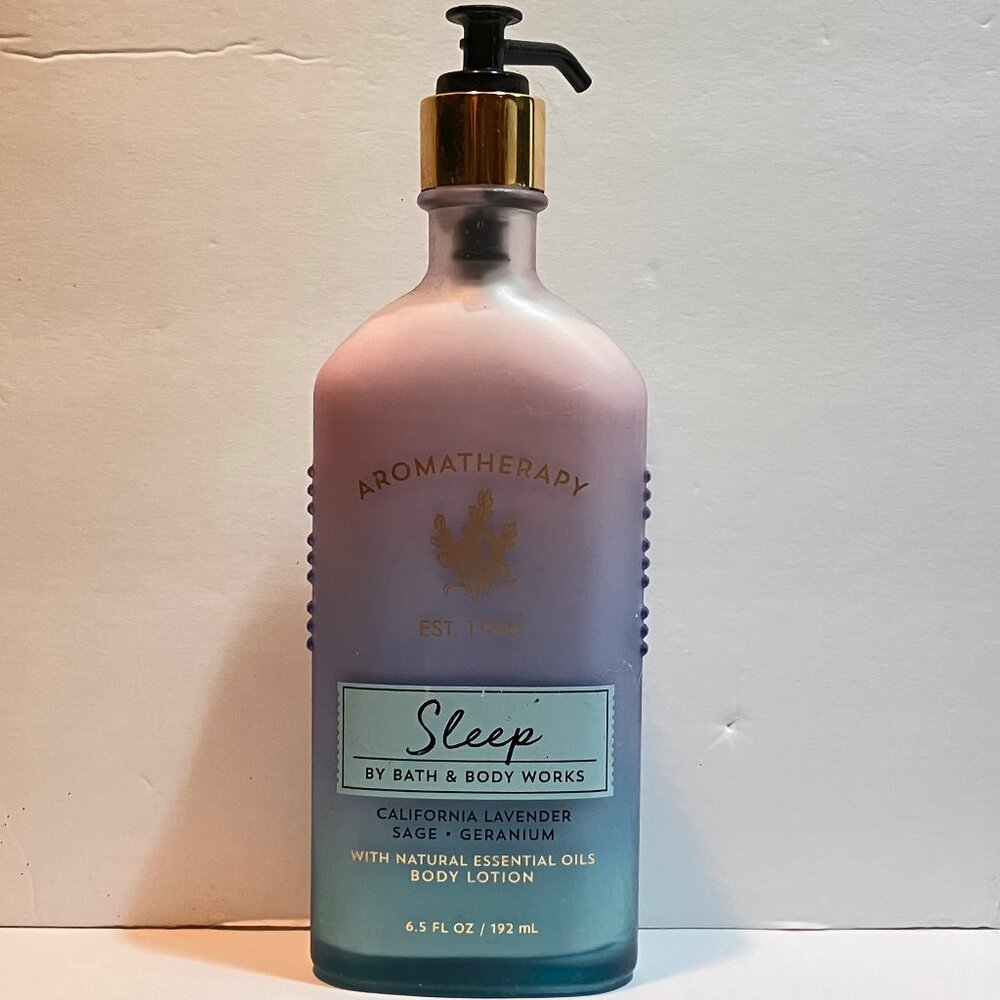 Bath & Body Works Sleep Lotion California Lavender Sage Geranium Aromatherapy